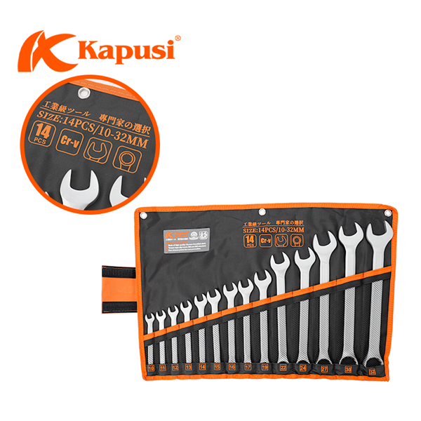 Bộ 1 đầu Cờ lê 1 đầu Vòng KPS 14PC (10-32mm) K-6158