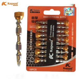 Đầu bắt vít nam châm MÀU 10PC NGẮN K-7182