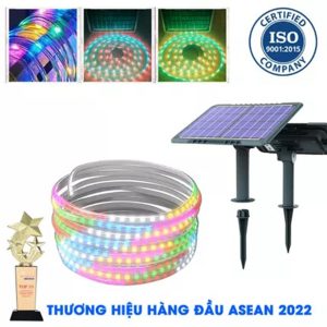 Đèn LED dây RGB đổi màu tự động năng lượng mặt trời