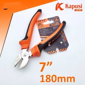 Kìm cắt kapusi K-8028, 7in Cam đen