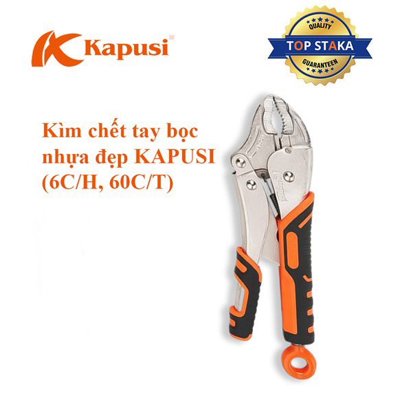 Kìm chết Kapusi 10', Có tay bọc, móc treo K-8264