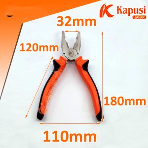 Kìm điện kapusi K-8022, 7in Cam đen